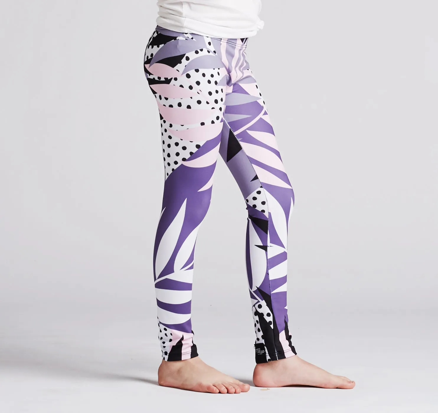Youth Leggings, Palms & Dots